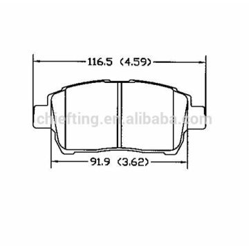 D822 04465-17100 Fronts for BYD Geely changing brake pads